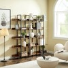 Chic Crate-5-Tier Open Bookshelf – Vintage Industrial | MDF+Metal Frame | Home Office | Open Shelving - 4 of 4