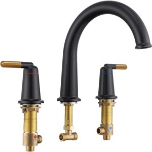 Mixxidea Bathtub Faucet 2-Handle Matte Black & Rose Gold - 1 of 3
