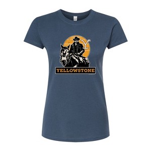 Women's - Yellowstone - Rip Riding Horseback Fitted Graphic T-Shirt - 1 of 4