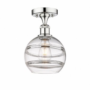 Rochester - 1 Light Semi-Flush Mount In Industrial Style-10 Inches Tall and 8 Inches Wide - 1 of 1