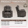 Power Lift Recliner Chair with Massage for Elderly, Overstuffed Wide Recliner with Heavy-Duty Motion Mechanism, Faux Leather, Easy Assembly - 4 of 4