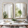 FURNIinspire Full Length Mirrors Rectangular Makeup Mirror Bathroom Vanity Mirror Wall Mounted Mirror for Entryway, Gold, 30"*40" - 2 of 4