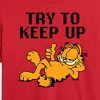 Women's - Garfield - Try To Keep Up Cropped Graphic T-Shirt - 2 of 4