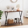 Whizmax 2-Tier Narrow Console Sofa Side Table for Entryway, Hallway, Living Room - 2 of 4