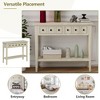 PAGED Rustic Console Table with Drawer & Open Shelf, Rustic Wood Entryway Table, Entryway Sofa Table, Sofa Tables Narrow Long for Living Room - 4 of 4