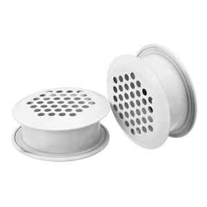 Unique Bargains Stainless Steel Dust-Proof Mesh Hole Circular Soffit Vent 5 Pcs - 1 of 4