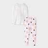 Toddler Boys' 2pc Bluey Long Sleeve Halloween Viscose Snug Fit Pajama Set - White - 2 of 4