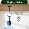 LunaLulinlk 2-Pack Self Adhesive Banana Hook, Metal Banana Hanger Hook,Under Cabinet Hook For Bananas Or Kitchen Items Black - 2 of 4