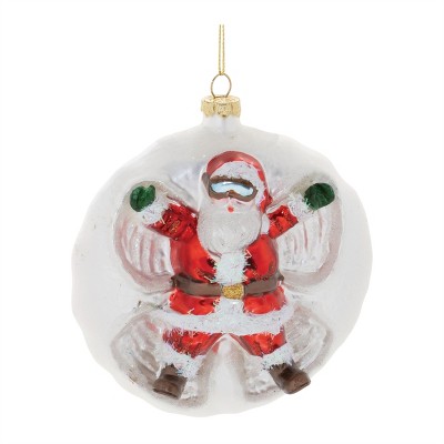 Santa Snow Angel Ball Ornament (Set of 6)