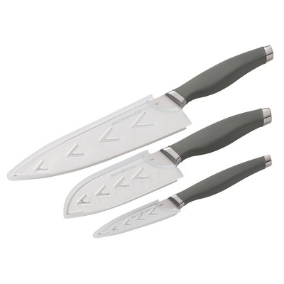 Rachael Ray 3pc Stainless Steel Chef Knife Set