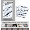 J&V TEXTILES 6PCS Marble Peel and Stick Backsplash Waterproof Washroom Wall Panels, Peel and Stick Tile, PVC Wall Panels for Kitchen- 11.8"x23.6" - 2 of 4