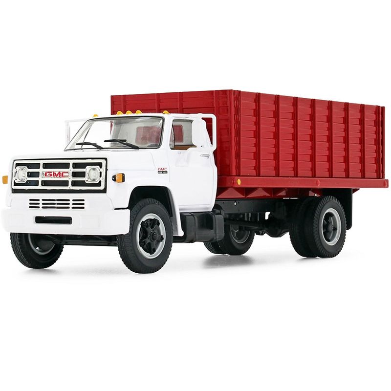 GMC 6500 Grain Truck White and Red 1/64 Diecast Model by DCP/First Gear, 2 of 4