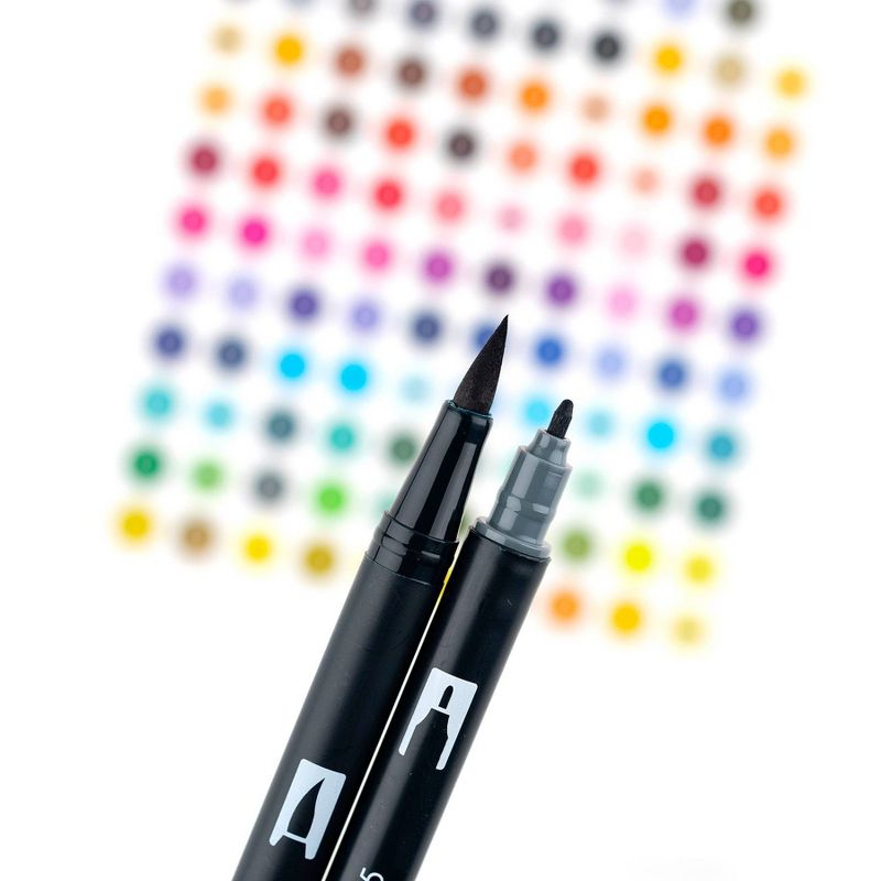 Tombow 10ct Dual Brush Pen Art Markers - Grayscale, 5 of 13