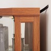 Sapphtopaz Corner Bookcase with Storage, Space Saving Display Curio Cabinet, Glass Bookshelf Shelf Tower for Small Spaces, Office - 2 of 4
