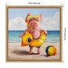 Amanti Art Baked Ham (Pig) by Lucia Heffernan Canvas Wall Art Print Framed 16 x 16-in. - 4 of 4