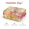 Abstract Washable Rug Modern Contemporary Foldable Carpet Soft Ultra-Thin Colorful Rug Low Pile Rug for Living Room Dining Room - 3 of 4