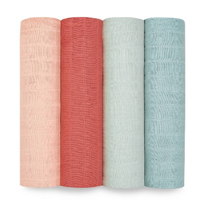 Image of aden + anais Organic Swaddle Boutique Mother Earth - 4pk