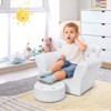 Infans Kids Sofa Toddler Couch Princess Armchair Children Gift w/ Ottoman - 2 of 4