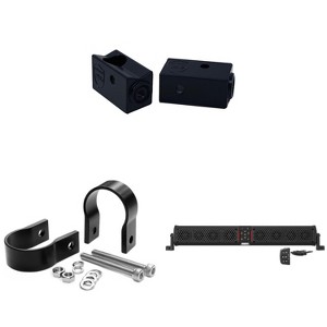 Wet Sounds STEALTH-XT-8-B STEALTH XT 8 Speaker All-In-One Amplified Bluetooth Soundbar With Remote – Black with Slider Brackets and 1.75" Round Clamps - 1 of 4