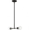 Livex Lighting Lansdale 2 - Light Chandelier in  Black/Brushed Nickel - 4 of 4