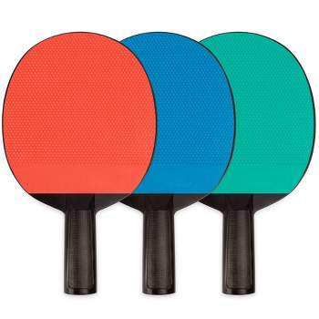 Champion Sports Plastic Rubber Face Table Tennis Paddle