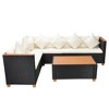 vidaXL Patio Furniture Set Set of 4 Black, Cream White - 4 of 4