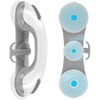Ridstar Heavy-Duty Removable Dual-Bar Bath Tub Shower Grab Bar with 3 Suction Cups-Gray - 3 of 4