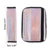 Unique Bargains 2pcs Bling Car Seat Belt Shoulder Pad Mat Cover Pink  9.17"x2.36" - 4 of 4