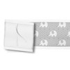 BreathableBaby Mesh Crib Liner, Classic Collection, Peaceful Elephant Gray - image 4 of 4