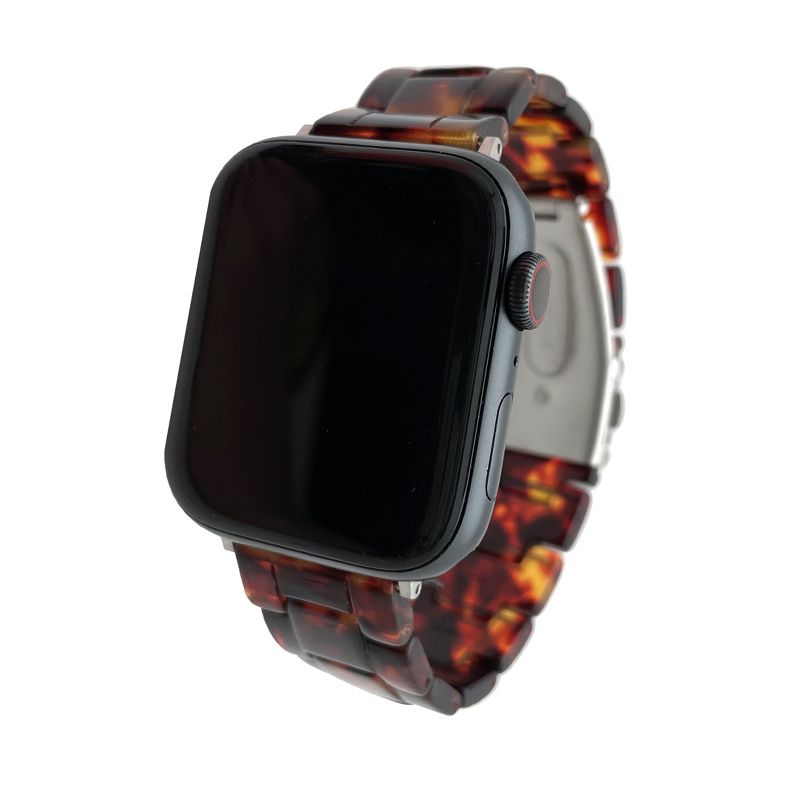 Olivia Pratt Tortoise Resin Apple Watch Band, 4 of 6
