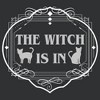 Women's Lost Gods Halloween The Witch Is In Cats Racerback Tank Top - 2 of 4