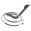vidaXL Outdoor Rocking Chair in Black, Weather-Resistant with Aluminum Frame & Comfortable Textilene Seat, for Patio & Garden - 3 of 4
