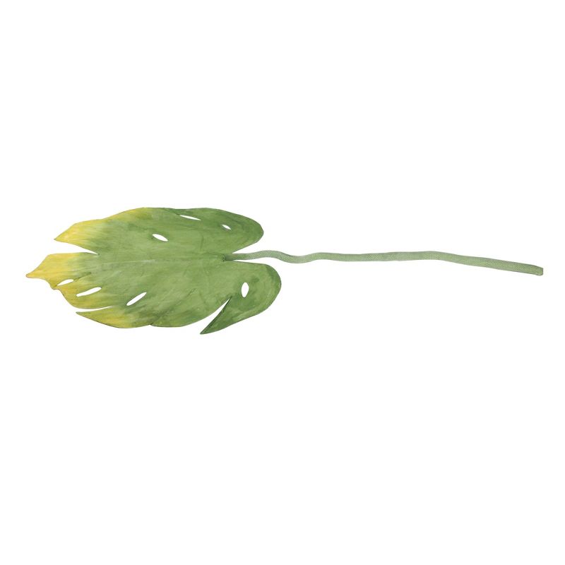 Northlight 26.5" Yellow/Green Split-Leaf Philodendron Flower Artificial Floral Spray, 4 of 5