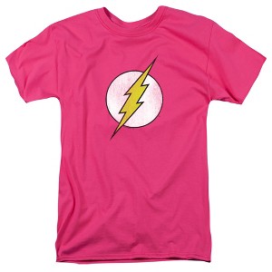 Dc Flash Flash Logo Distressed Adult T-Shirt - 1 of 4