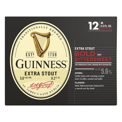 Guinness Extra Stout Beer - 12pk/11.2 fl oz Bottles