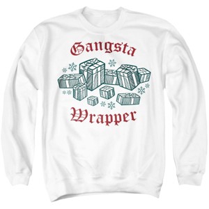 Men's Generic: Christmas Gangsta Wrapper This Christmas Crewneck Sweatshirt - 1 of 4
