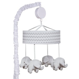 Trend Lab Musical Nursery Crib Mobile - Chevron Gray - 1 of 4
