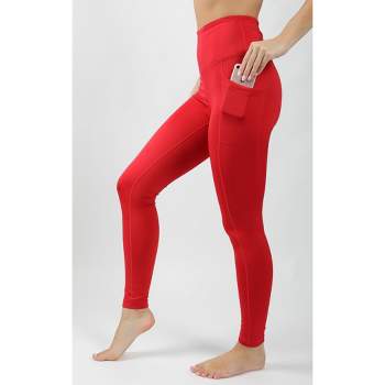 90 Degree By Reflex - Women's Polarflex Fleece Lined High Waist Side Pocket  Legging - Desert Apple - Xx Large : Target