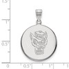 Black Bow Jewelry 14k White Gold North Carolina State Wolfpack NCAA Large Pendant - 2 of 3