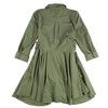 bar III Womens Half Button Flounce Shirt Dress - 2 of 2