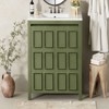 INFURNIC Vanity Tables, Elegant Artisanal with Ample Storage and Sophisticated Finish for Timeless Elegance, Olive Green, 40"*21.5"*19.5" - 2 of 4