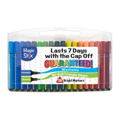 The Pencil Grip, Inc Magic Stix Triangular Markers, 36 Colors