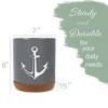 Elanze Designs Anchor Grey X-Large Cork Bottom Kitchen Utensil Holder - 2 of 4