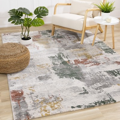 Rug Branch Contemporary Organic Grey Indoor Area Rug : Target
