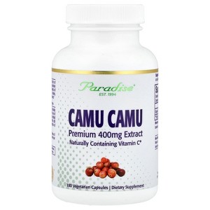 Paradise Herbs Camu Camu Premium Extract, 400 mg, 180 Vegetarian Capsules - 1 of 4