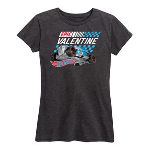 Women's - Hot Wheels - Valentine's Epic Short Sleeve Graphic T-Shirt - 1 of 4
