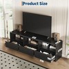70 inch Wood TV Stand for 80" TVs, Mid Century Modern Entertainment Center with Storage Drawer & Open Shelves, for Living Room/Bedroom - 2 of 4