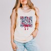 Simply Sage Market USA Floral Coquette Garment Dyed Tank - 2 of 3