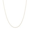 Black Bow Jewelry 0.5mm, 14k Yellow Gold, Cable Rope Chain Necklace - 3 of 4