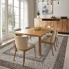 Modern Striped Washable Area Rug - Soft Low Pile Non-Slip Carpet for Living Room Bedroom Office Farmhouse Decor - 3 of 4
